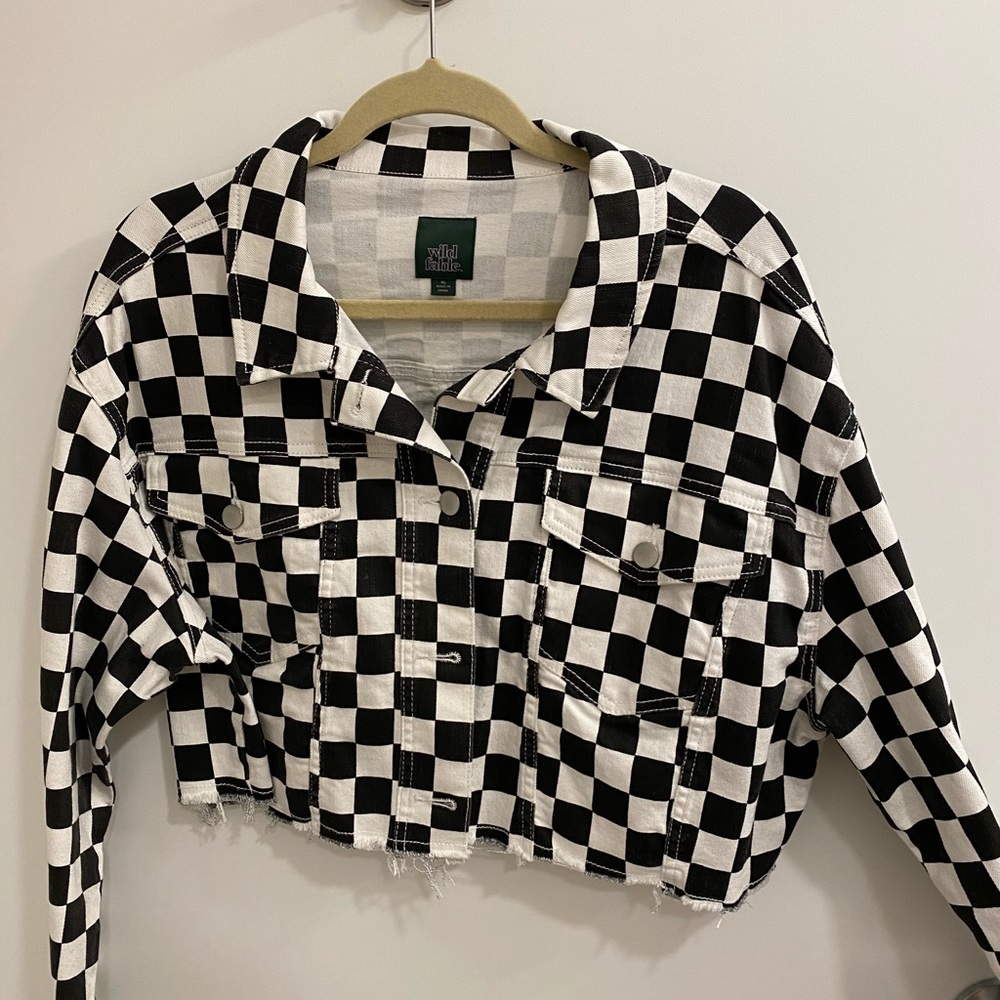 Wild Fable B&W shorty jean jacket